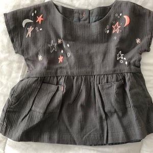 Gymboree Gray 0-3 month shirt